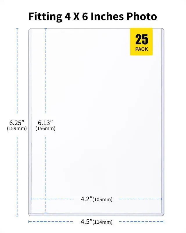 Alt view image 4 of 7 - 4x6 Toploaders 25 Pack, 39 PT Hard Plastic Photo Sleeves