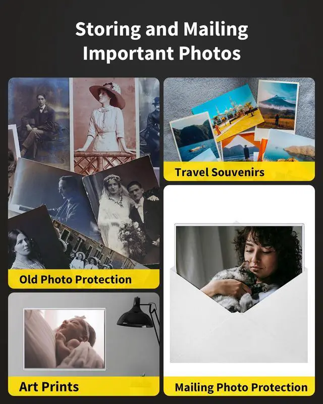 Alt view image 7 of 7 - 4x6 Toploaders 25 Pack, 39 PT Hard Plastic Photo Sleeves