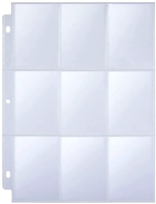 Main image of 36 Pack 9 Pocket Page Protector for 3 Ring Binder, Holds 324 Cards