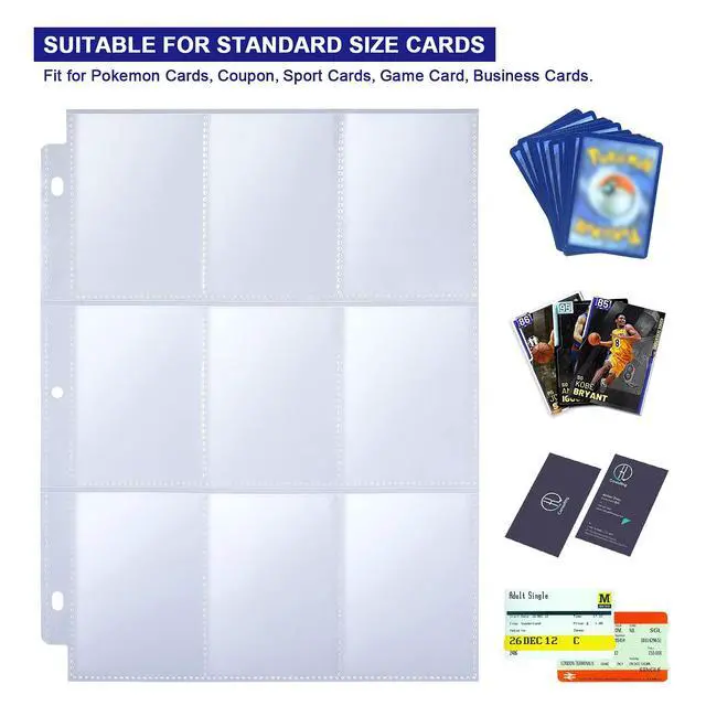 Alt view image 4 of 7 - 36 Pack 9 Pocket Page Protector for 3 Ring Binder, Holds 324 Cards