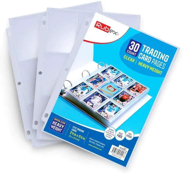 Main image of 9-Pocket Card Sleeves - 30 Pages, Hold 270 Cards, Top-Loading