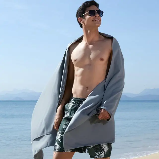 Alt view image 7 of 7 - Microfiber Towel Quick Dry Camping & Travel & Gym Towel. Compact