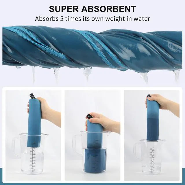 Alt view image 4 of 7 - Microfiber Towel Quick Dry Camping & Travel & Gym Towel. Compact
