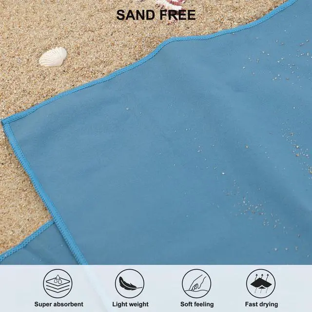 Alt view image 5 of 7 - Microfiber Towel Quick Dry Camping & Travel & Gym Towel. Compact