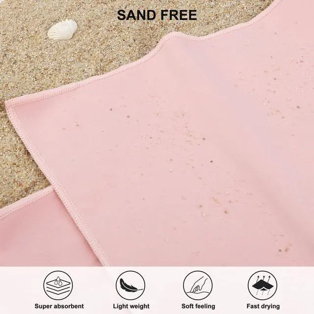Alt view image 5 of 7 - Microfiber Towel Quick Dry Camping & Travel & Gym Towel. Compact