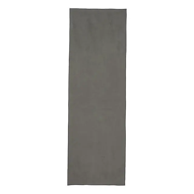 Alt view image 4 of 5 - Hot Yoga Mat Towel, Soft Microfiber, Non-Slip, Absorbent, Quick Drying, 74" x 24", Gray