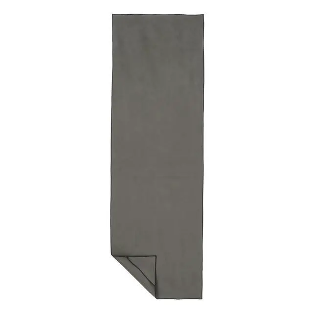 Alt view image 3 of 5 - Hot Yoga Mat Towel, Soft Microfiber, Non-Slip, Absorbent, Quick Drying, 74" x 24", Gray