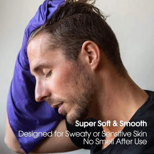 Alt view image 5 of 7 - Microfiber Towel, Travel Towel, Camping Towel, Fast Drying, Soft Light Weight, Suitable for Gym, Beach, Swimming, Backpacking and More (Blue, Small (15.7 x 31.5 inches))
