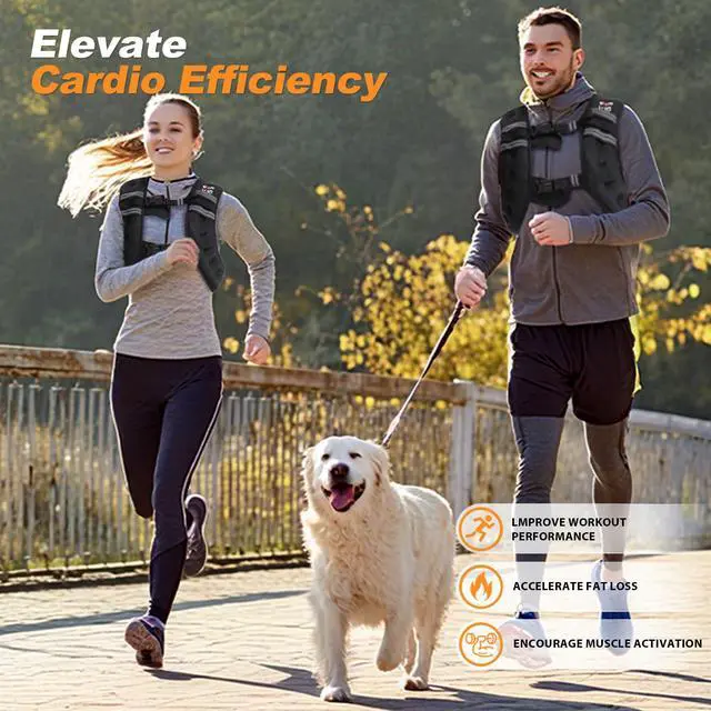 Alt view image 4 of 7 - Weighted Vest Woman 12LB Weight Vest for Women Men Body Weight Vests for Walking Strength Training Running Workout Jogging Fitness Black