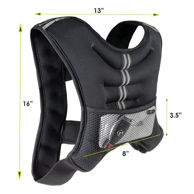 Alt view image 3 of 7 - Fit Exercise Weighted Training Vest - 10lb, Black