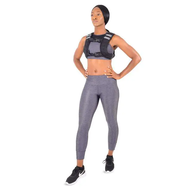 Alt view image 4 of 7 - Fit Exercise Weighted Training Vest - 10lb, Black
