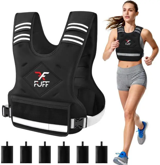 Main image of Weighted Vest Woman, 4-10 Lb Adjustable Weight Vest for Women Men, Female Strength Training Body Vest for Walking Exercise Running Workout