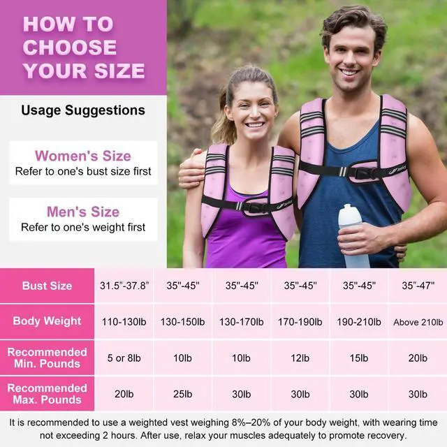 Alt view image 6 of 6 - Weighted Vest for Woman Men 15lb Weight Vest with Reflective Stripe, Rucking Running Vests for Workout Walking Strength Training Weight Loss Fitness Muscle Building Weightlifting Light Purple