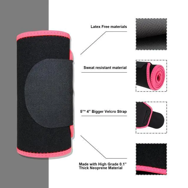 Alt view image 3 of 7 - Waist Trainer for Women Men Waist Trimmer Belly Band Stomach Wraps