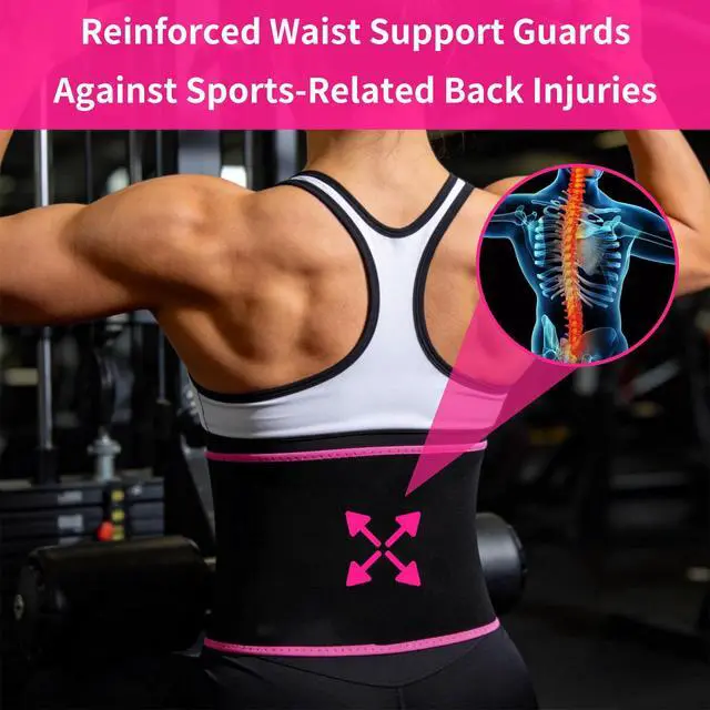 Alt view image 3 of 7 - Waist Trainer for Women Sweat Band Trimmer Exercise Belt