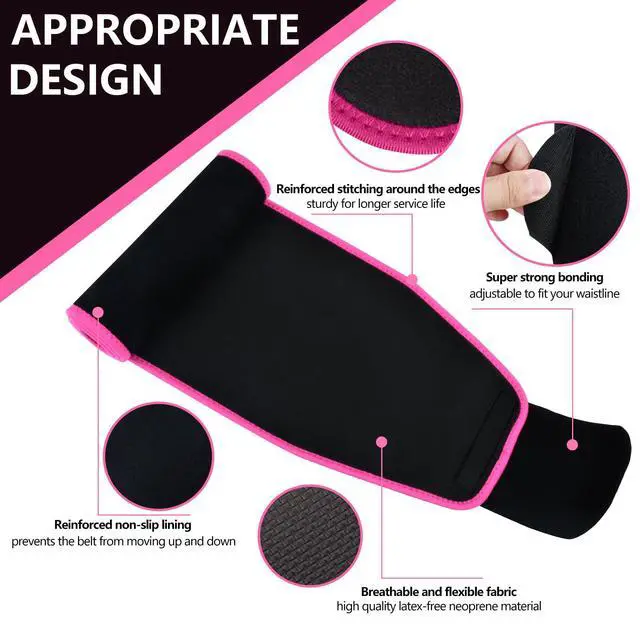 Alt view image 5 of 7 - Waist Trainer for Women Sweat Band Trimmer Exercise Belt