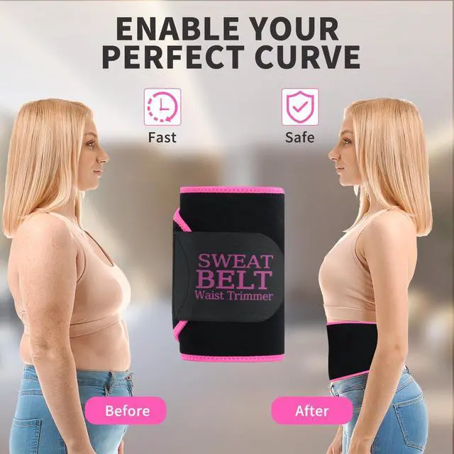 Alt view image 7 of 7 - Waist Trainer for Women Sweat Band Trimmer Exercise Belt