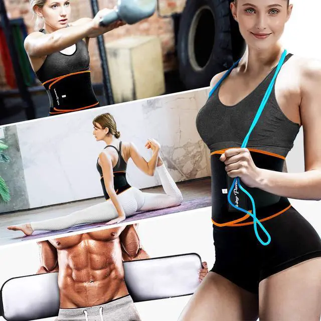 Alt view image 7 of 7 - Waist Trainer for Men Women Belly Fat, Sweat Belt Band, BL