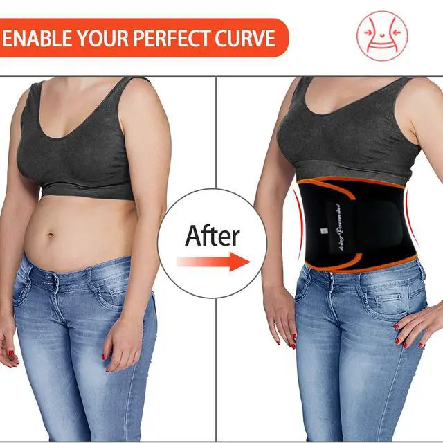 Alt view image 6 of 7 - Waist Trainer for Men Women Belly Fat, Sweat Belt Band, BL
