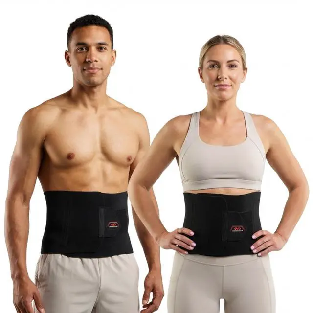 Main image of Sweat Band & Waist Trimmer Belt for Men, Back Support, Improves Posture During Workouts, Waist Trainer For Men