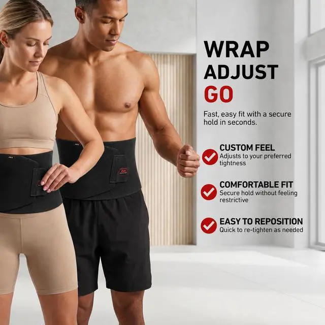 Alt view image 7 of 7 - Sweat Band & Waist Trimmer Belt for Men, Back Support, Improves Posture During Workouts, Waist Trainer For Men