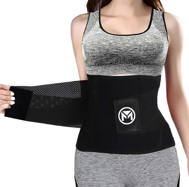 Main image of Waist Trainer Belt for Women Waist Trimmer Workout Fitness Black