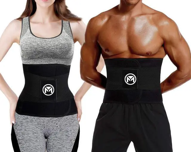 Alt view image 4 of 7 - Waist Trainer Belt for Women Waist Trimmer Workout Fitness Black