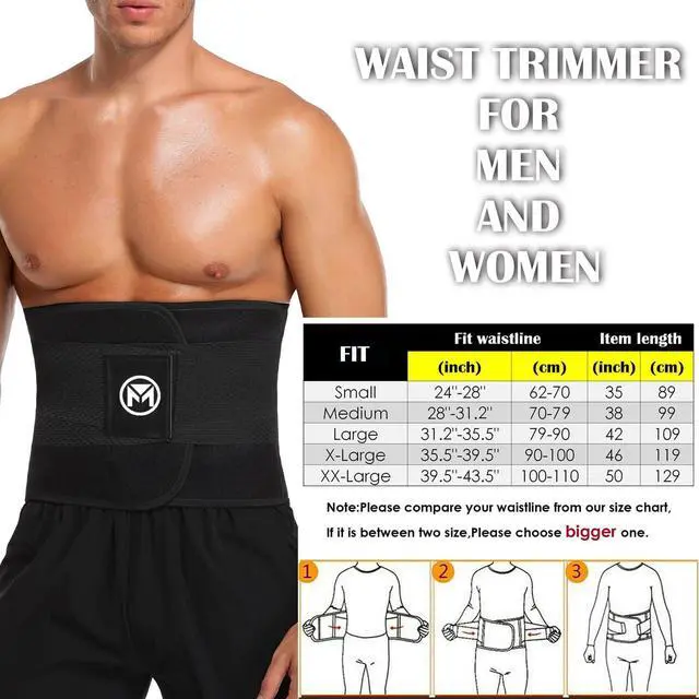 Alt view image 7 of 7 - Waist Trainer Belt for Women Waist Trimmer Workout Fitness Black
