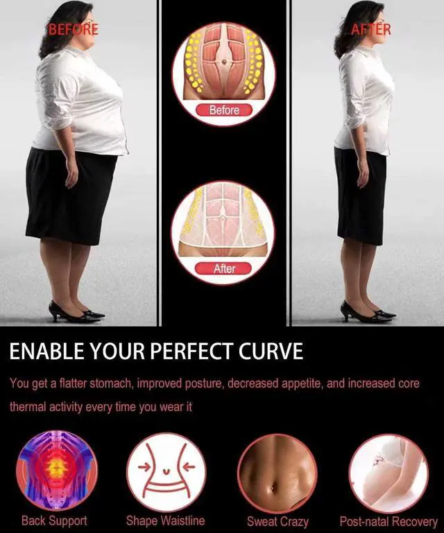 Alt view image 3 of 6 - Neoprene Sweat Waist Trainer Corset Trimmer Shaper Belt for Women