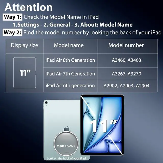 Alt view image 2 of 7 - 2 Pack Screen Protector for iPad Air 11 inch M4/M3/M2