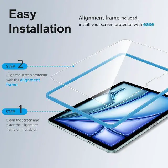 Alt view image 3 of 7 - 2 Pack Screen Protector for iPad Air 11 inch M4/M3/M2