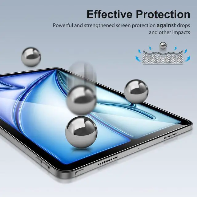 Alt view image 6 of 7 - 2 Pack Screen Protector for iPad Air 11 inch M4/M3/M2