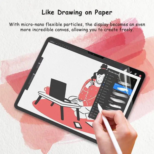 Alt view image 4 of 7 - 2 Pack Paperfeel Screen Protector for iPad A16 11/10th & Air 11 Inch
