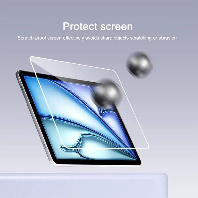 Alt view image 2 of 6 - Screen Protector for iPad Pro 11 Inch/iPad Air 11 Inch, 2024-2026