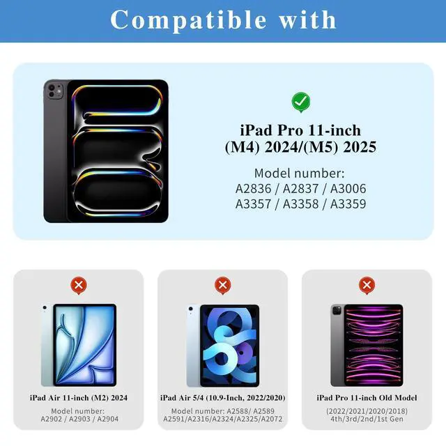 Alt view image 2 of 7 - 2 Pack Screen Protectors for iPad Pro 11" (M5/M4) (2025/2024)