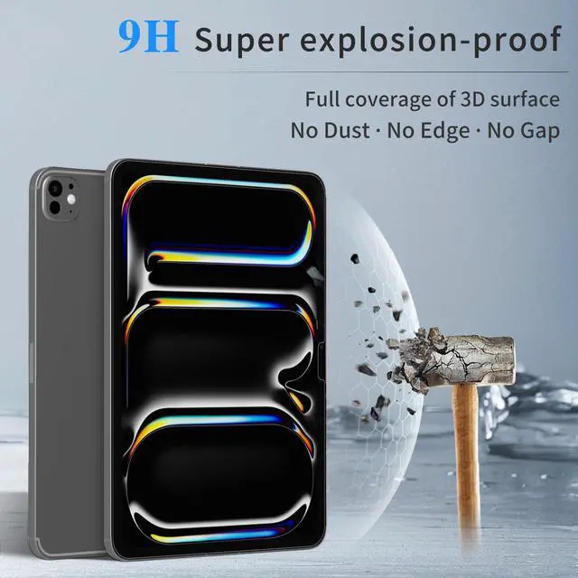 Alt view image 4 of 7 - 2 Pack Screen Protectors for iPad Pro 11" (M5/M4) (2025/2024)