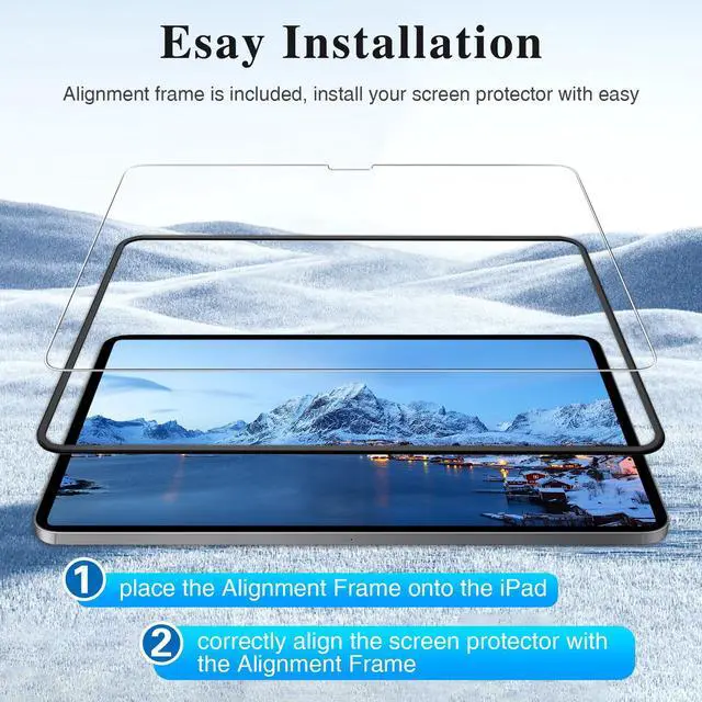 Alt view image 6 of 7 - 2 Pack Screen Protectors for iPad Pro 11" (M5/M4) (2025/2024)