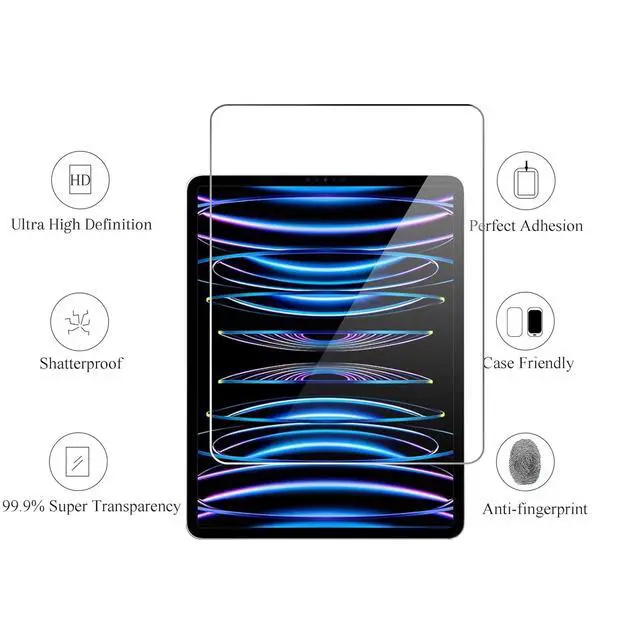 Alt view image 2 of 6 - 2 Pack Screen Protector for iPad Pro 11 Inch/iPad Air 10.9 Inch