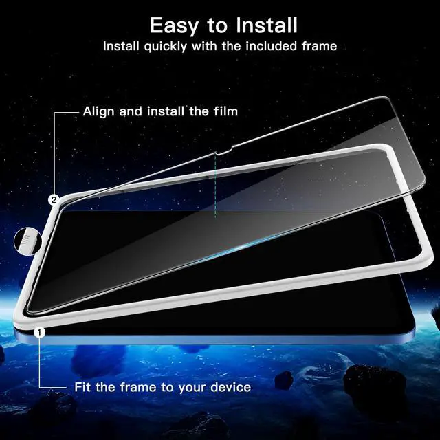 Alt view image 3 of 6 - Screen Protector for iPad (A16) 11th/10th Gen, 2-Pack
