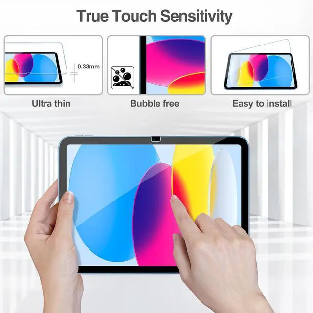 Alt view image 4 of 7 - 3+2 Pack Screen Protector for iPad(A16) 11/10 Gen 11"/10.9"