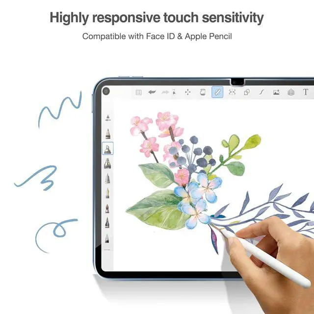 Alt view image 7 of 7 - 3+2 Pack Screen Protector for iPad(A16) 11/10 Gen 11"/10.9"