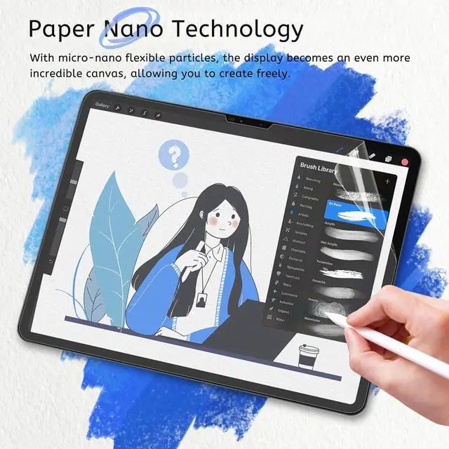 Alt view image 4 of 7 - Paperfeel Screen Protector for iPad Air 13 & iPad Pro 13