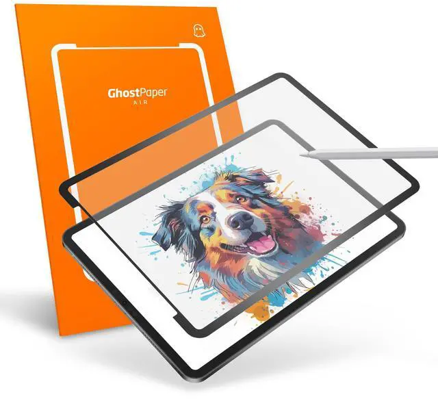 Main image of GhostPaper Air Premium Detachable Paper Feel Writing Sketching Surface Screen Protector, Air-ttach Nano Suction Mounting, Compatible with iPad Pro 11" (2018-2022), iPad Air 10.9" (2020-2022)