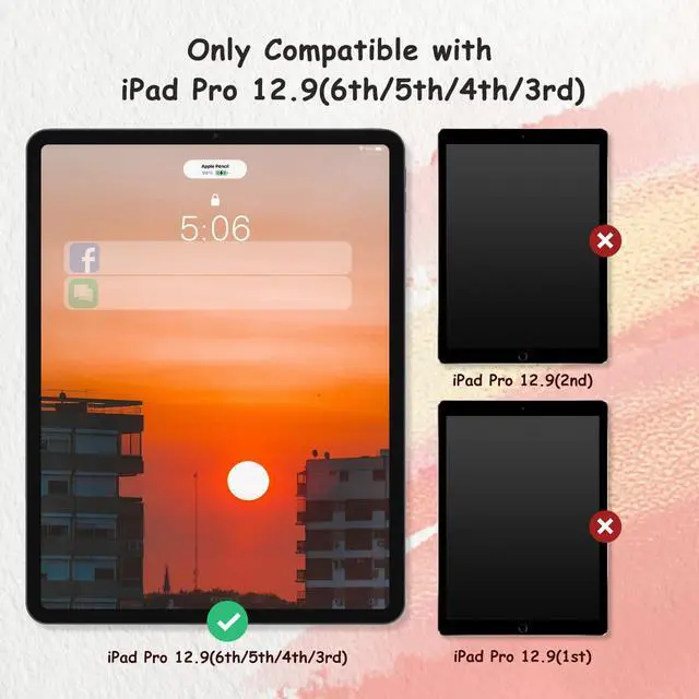 Alt view image 2 of 6 - 2 Pack Paperfeel Screen Protector for iPad Pro 12.9 6th/5th/4th/3rd