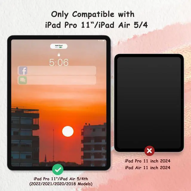 Alt view image 2 of 7 - 2 Pack Paperfeel Screen Protector for iPad Air 5/4th & Pro 11 Inch