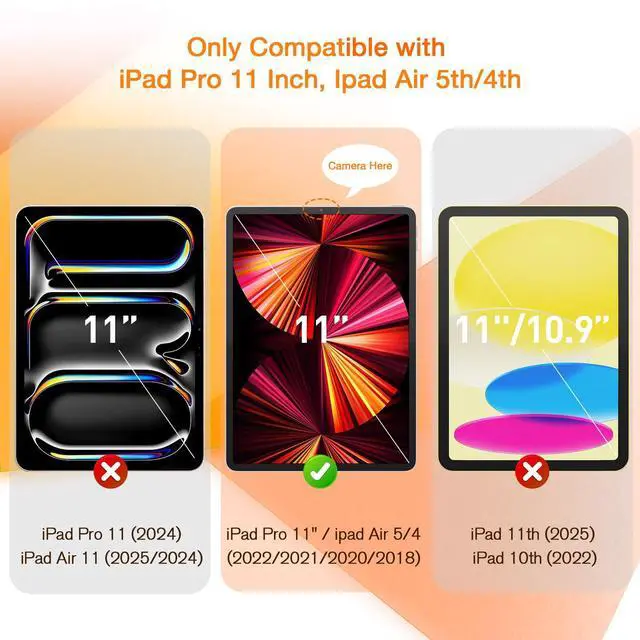 Alt view image 2 of 7 - Paperfeel Glass Screen Protector for iPad Pro 11 (1st-4th) & Air 5/4th