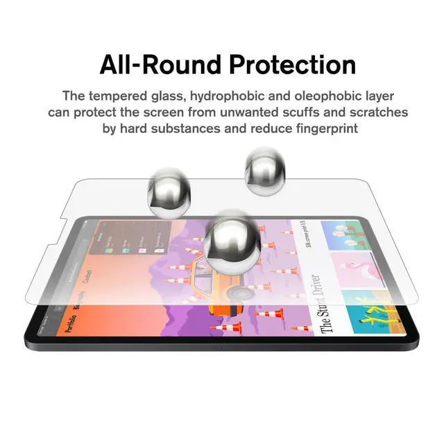 Alt view image 6 of 7 - Paperfeel Glass Screen Protector for iPad Pro 11 (1st-4th) & Air 5/4th
