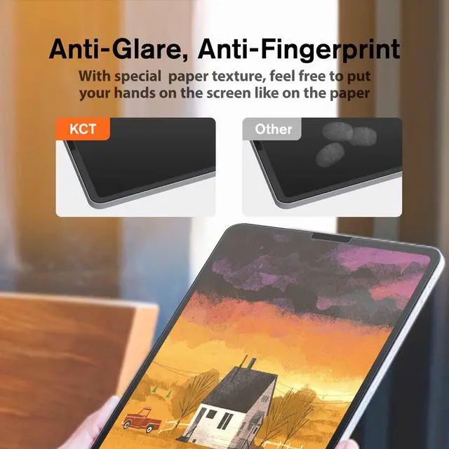 Alt view image 7 of 7 - Paperfeel Glass Screen Protector for iPad Pro 11 (1st-4th) & Air 5/4th