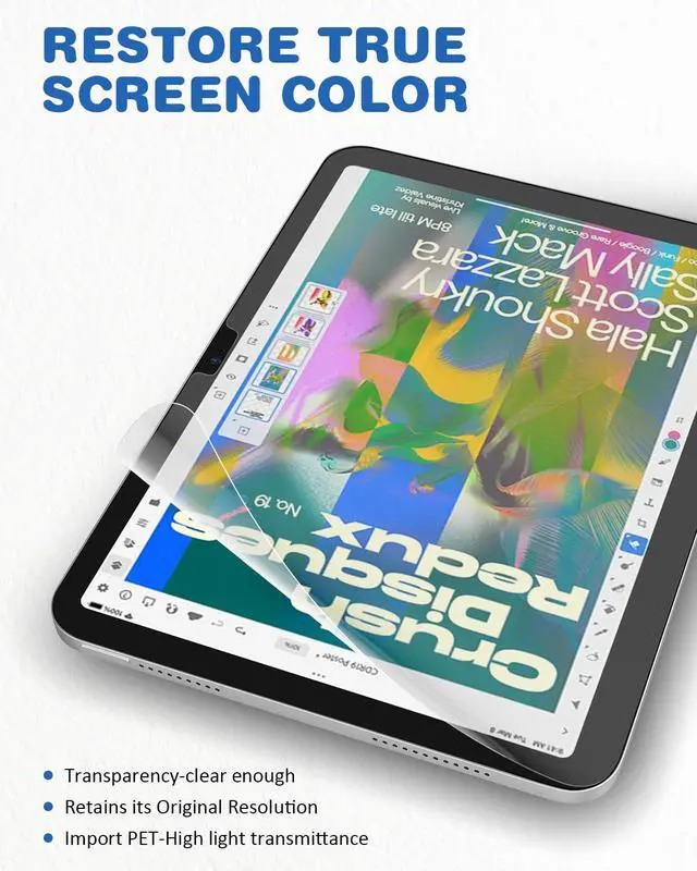 Alt view image 6 of 7 - Paper Screen Protector for iPad A16 11th 2025 & 10th Generation 10.9"