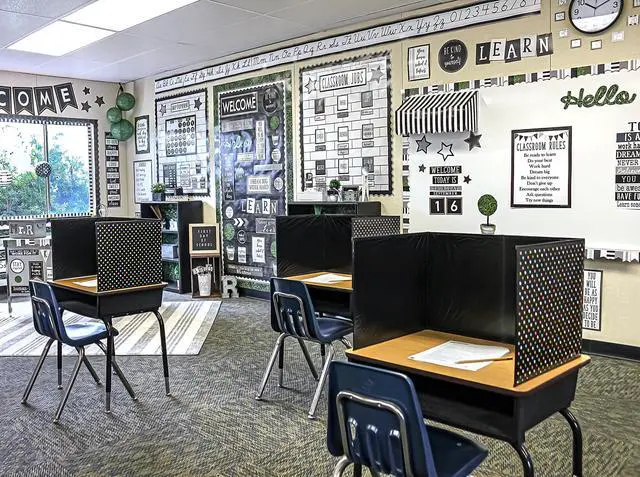 Alt view image 4 of 4 - Chalkboard Brights Privacy Screen (TCR20763)